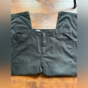 Carhartt Men’s Black Straight Leg Work Pants Size 42x30 Relaxed Fit